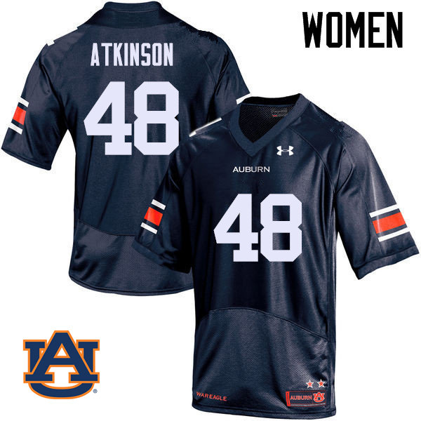 Women Auburn Tigers #48 Montavious Atkinson College Football Jerseys Sale-Navy